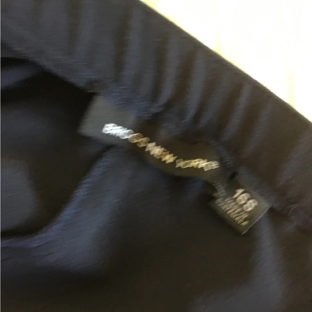 Briggs New York Navy Trousers 16 short straight leg Fly front